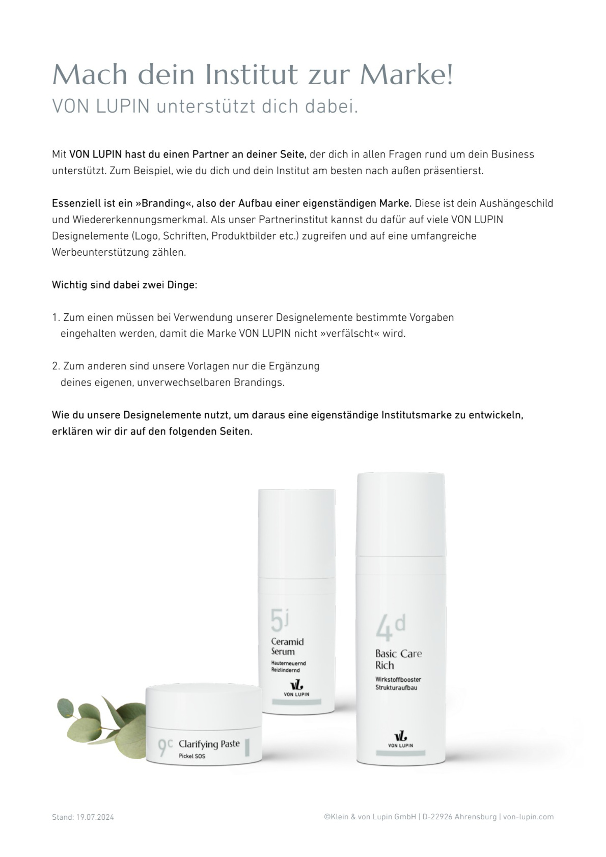 VON LUPIN Wirkstoffkosmetik im Studio myBeauty Hannover