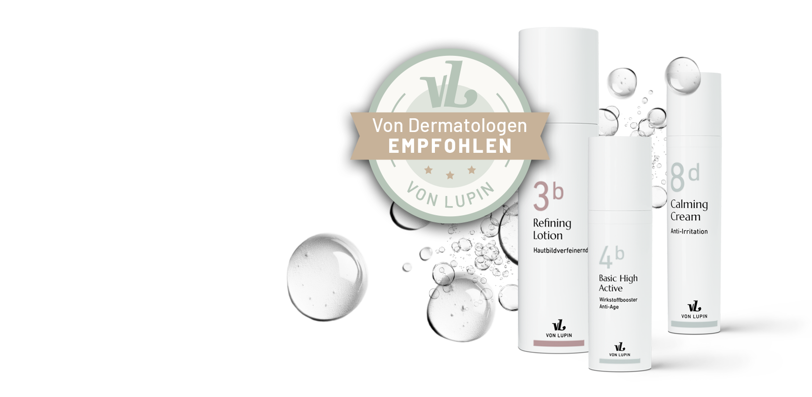 VON LUPIN Pflegeprodukte, medizinische Wirkstoffkosmetik im Partnerstudio myBeauty